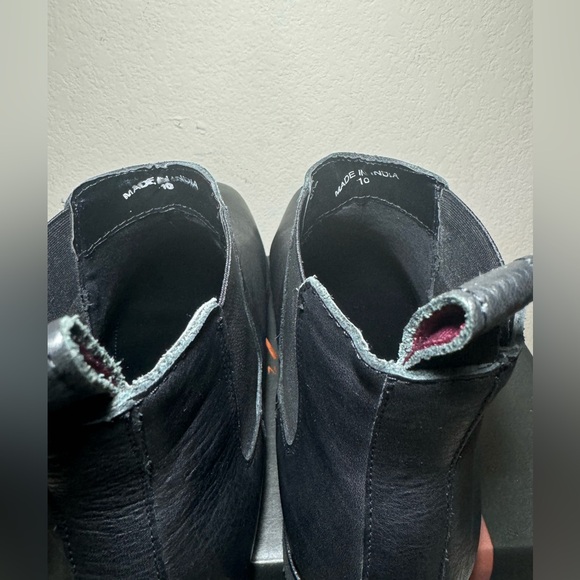 Walk London Black Leather Chelsea Boots Men’s US size 11 - Picture 5 of 8